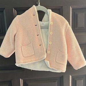 GAP Soft Pink Knit Kids Jacket